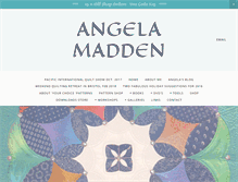 Tablet Screenshot of angelamadden.com